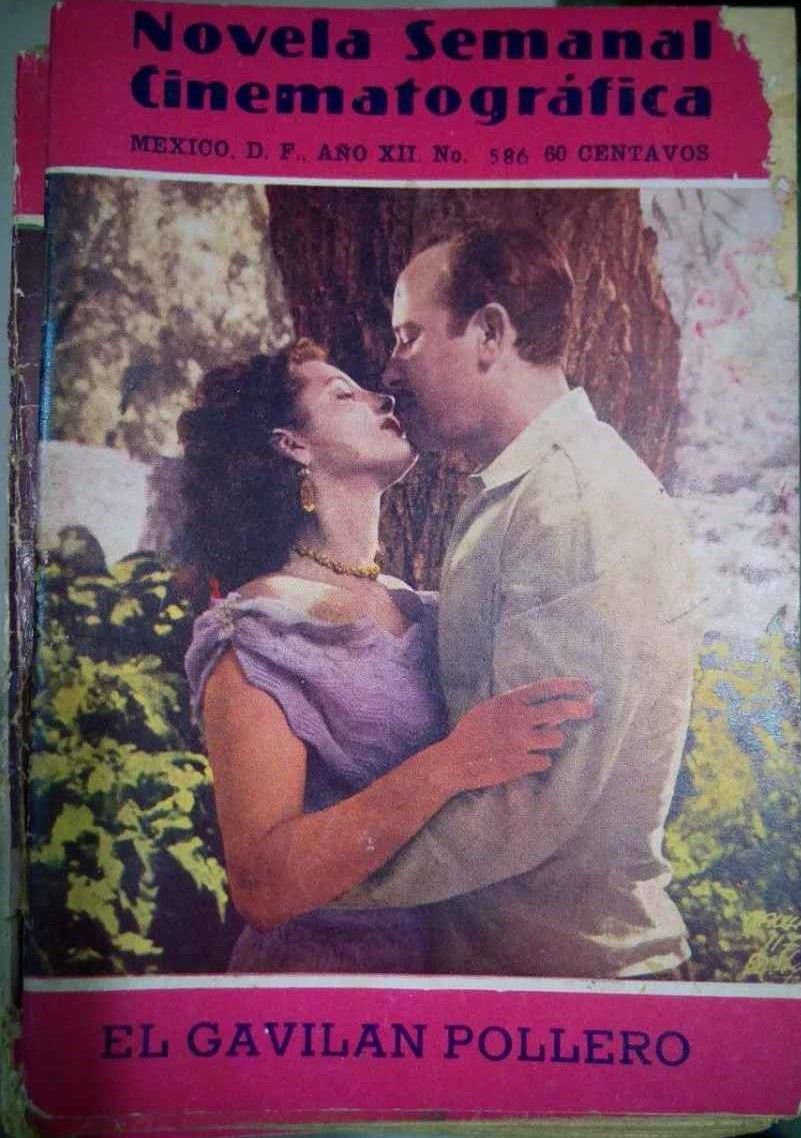 NOVELA SEMANAL CINEMATOGRAFICA magazine side cover Issue 586    1951